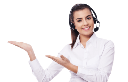 woman wearing a white shirt and headphones