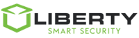 logo of Liberty Smart Security with a green box